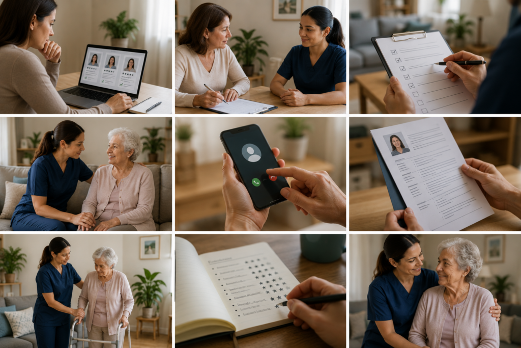 Cómo elegir una cuidadora de adulto mayor confiable
