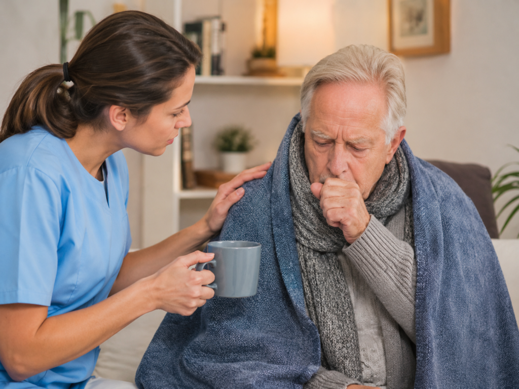 Cuidador de adultos mayores en invierno: señales respiratorias que no se deben ignorar