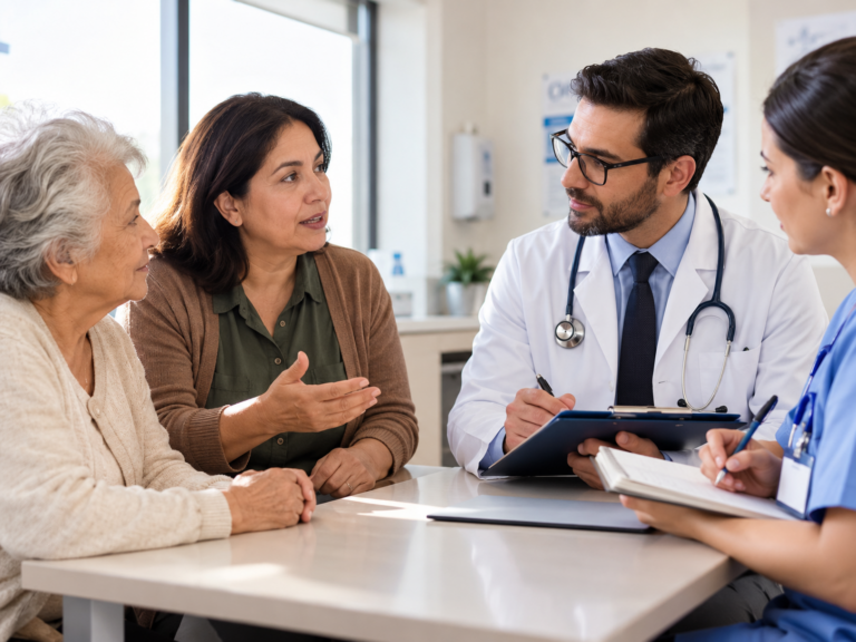 Cómo transmitir información clara al equipo médico: comunicación entre el cuidador de adultos mayores y los profesionales de salud