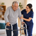 El rol del cuidador de adultos mayores en la rehabilitación tras una hospitalización