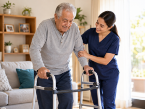 El rol del cuidador de adultos mayores en la rehabilitación tras una hospitalización
